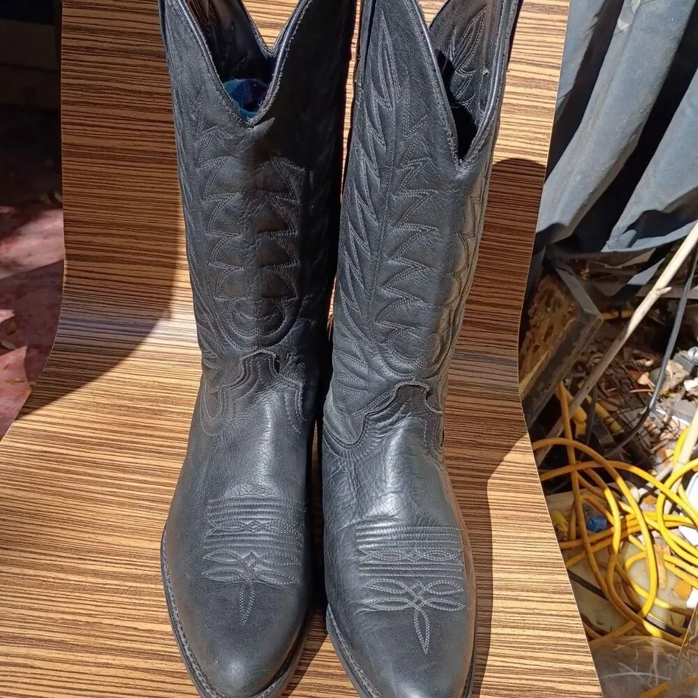 Unbranded Men's Black Western Boots